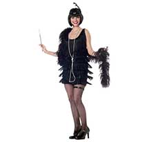 costume fashion flapper black